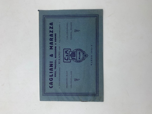 Cagliani & Marazza. Cicli, tricicli, accessori e gomme (Catalogo)